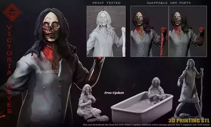 Victoria Heyes 3D print model