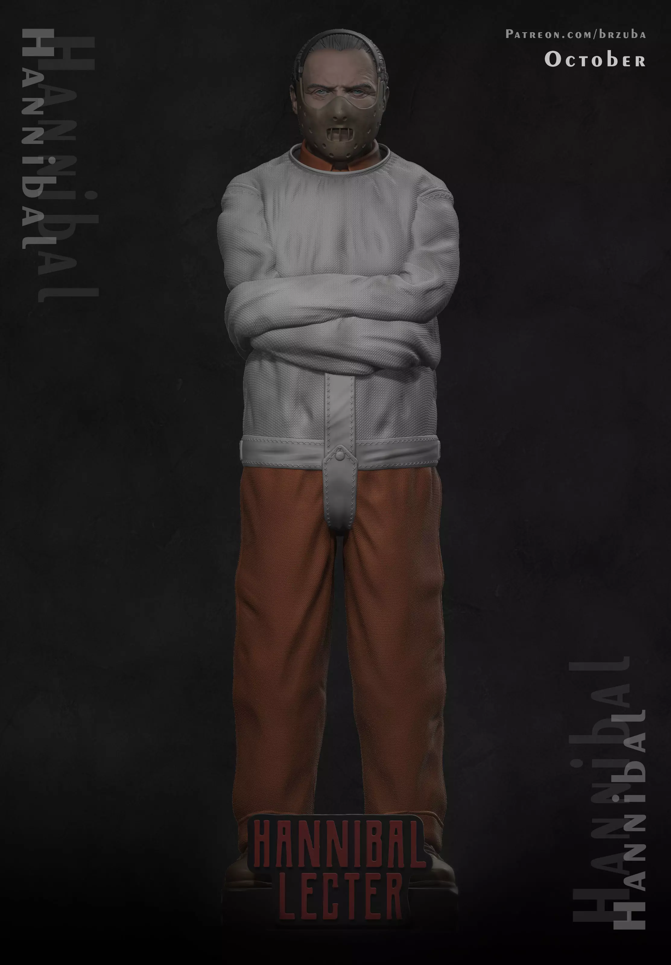Hannibal Lecter  3D print model_0
