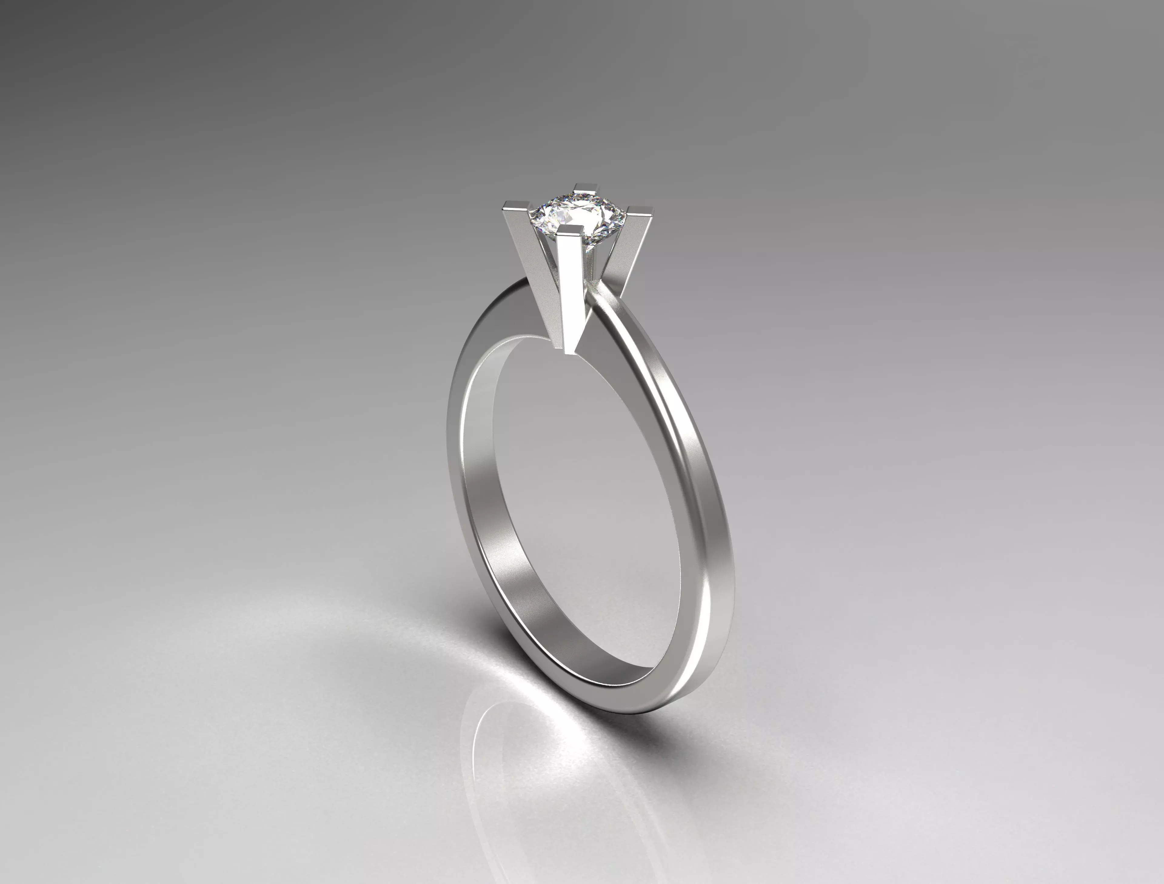 ring white gold Free 3D print model