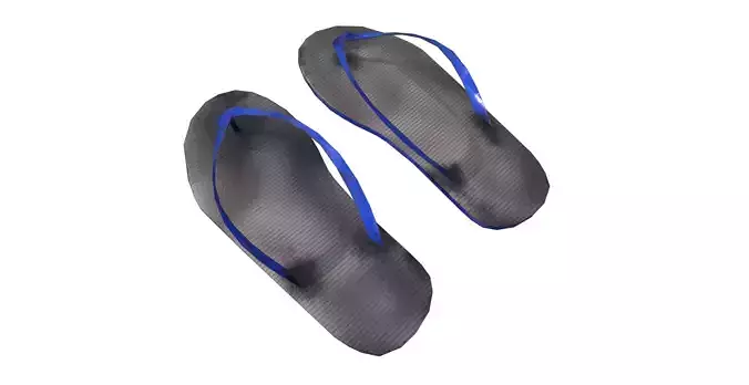Low Poly Shoes Slipper Flip flops