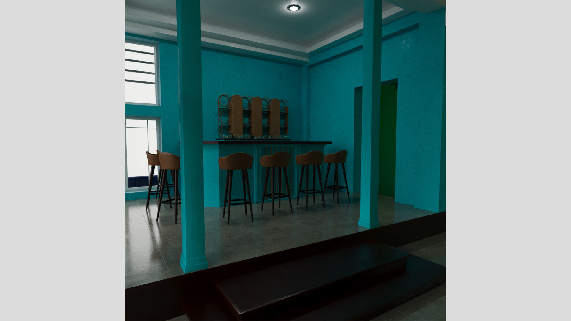 The Colony Hotel Miami Ocean Drive Art Deco 3D model_11