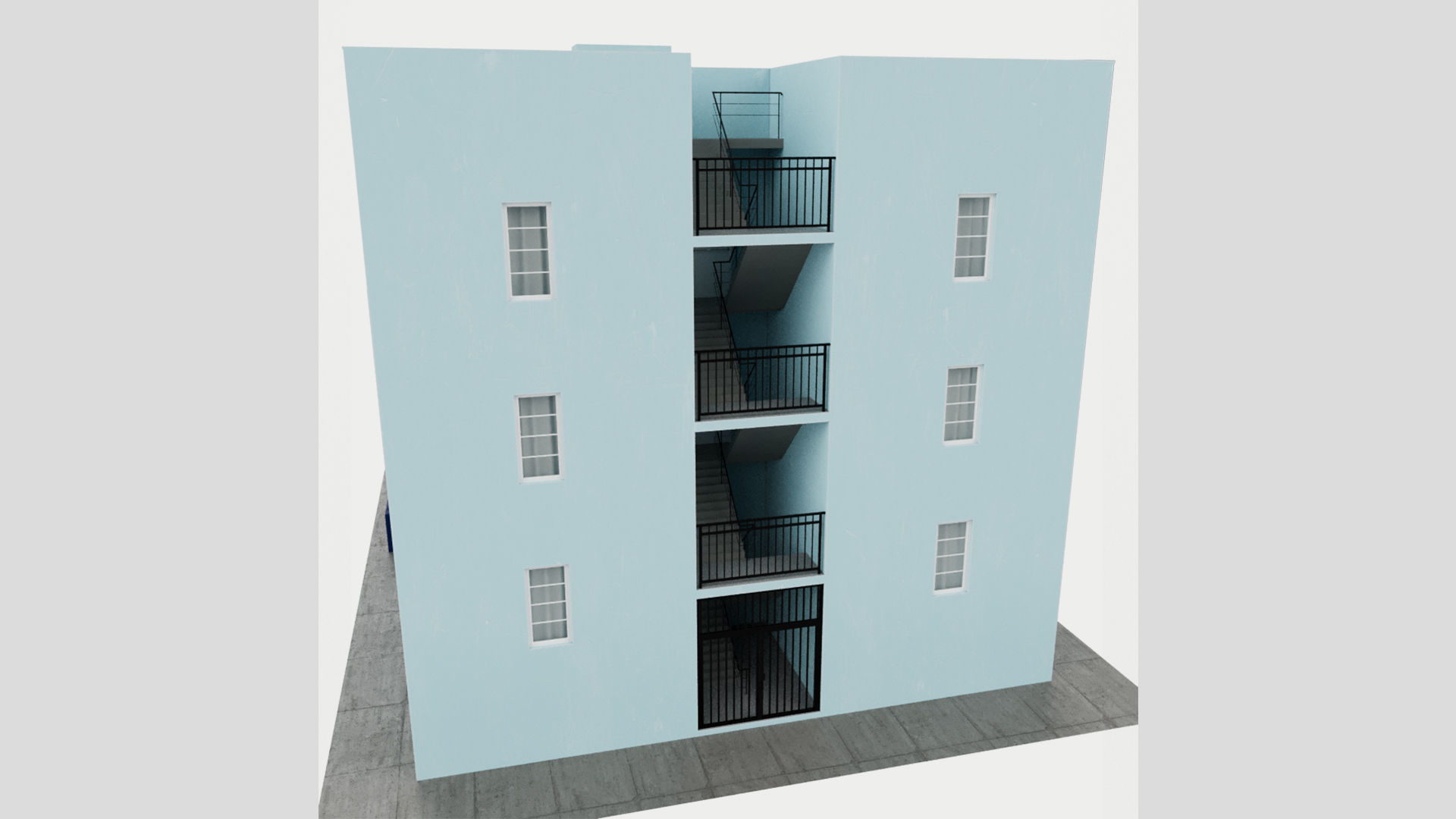 The Colony Hotel Miami Ocean Drive Art Deco 3D model_10