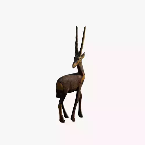 Anydrafts Wooden antelope 01