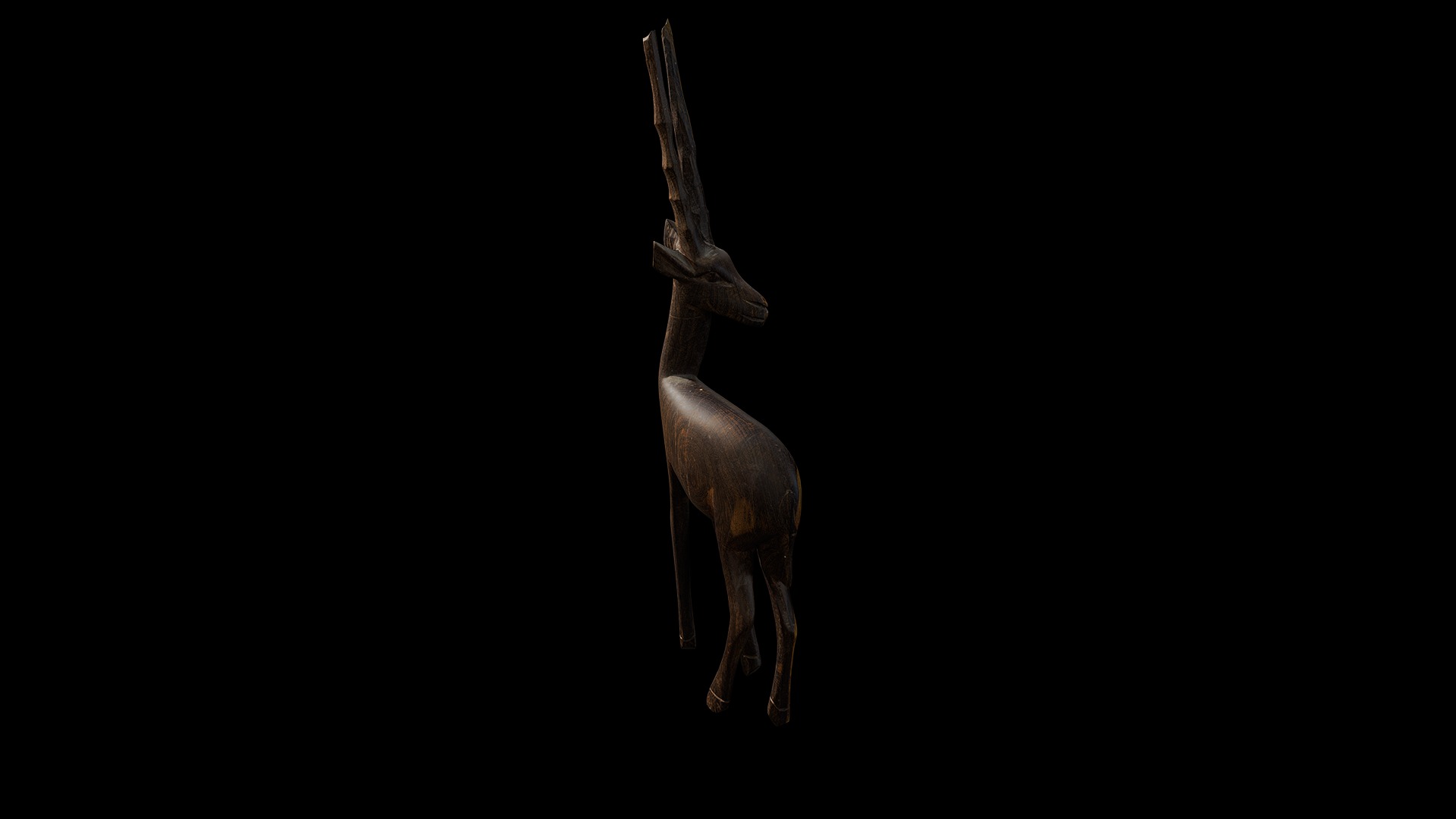Anydrafts Wooden antelope 01 Low-poly 3D model_7