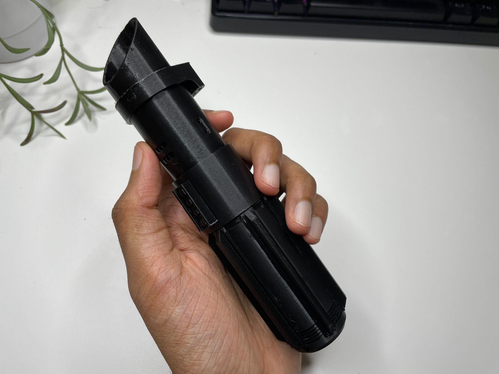 Darth Vader lightsaber three fourth scale STL 3D print model_5