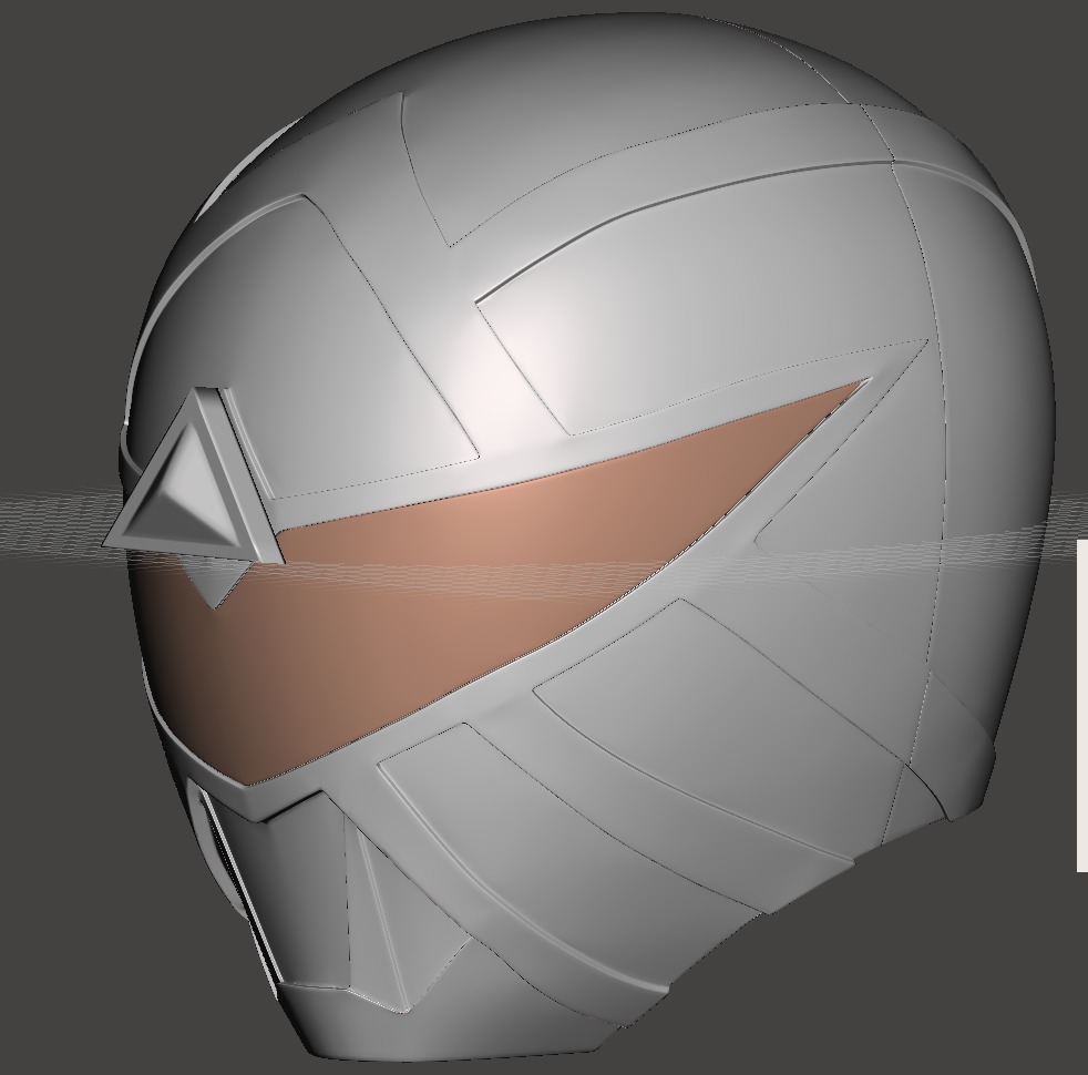 Power Rangers Omega Boom RED and BLACK Ranger helmets 3D print model_5