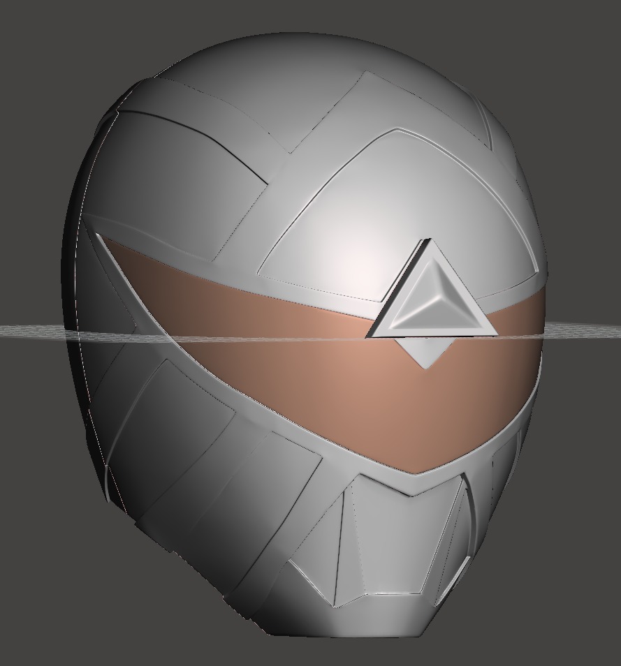 Power Rangers Omega Boom RED and BLACK Ranger helmets 3D print model_4