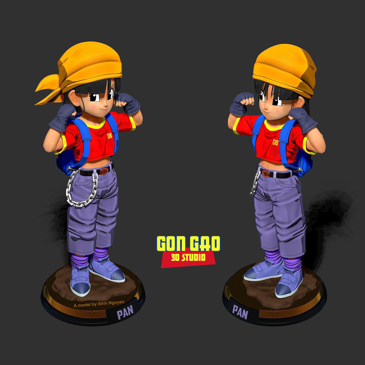 Kid Pan - Dragon Ball 3D print model_3