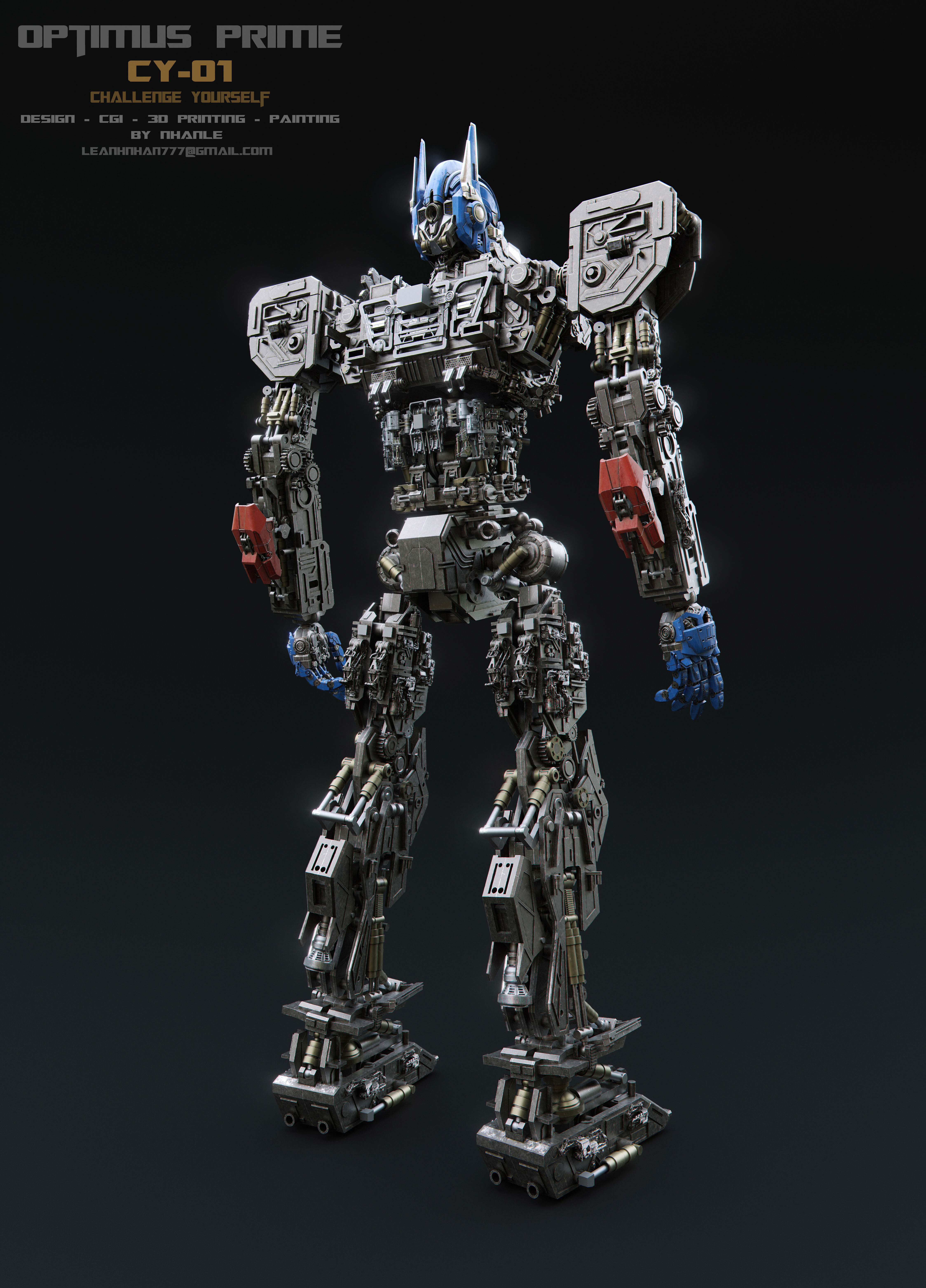 Optimus prime Print 3d 3D print model_7