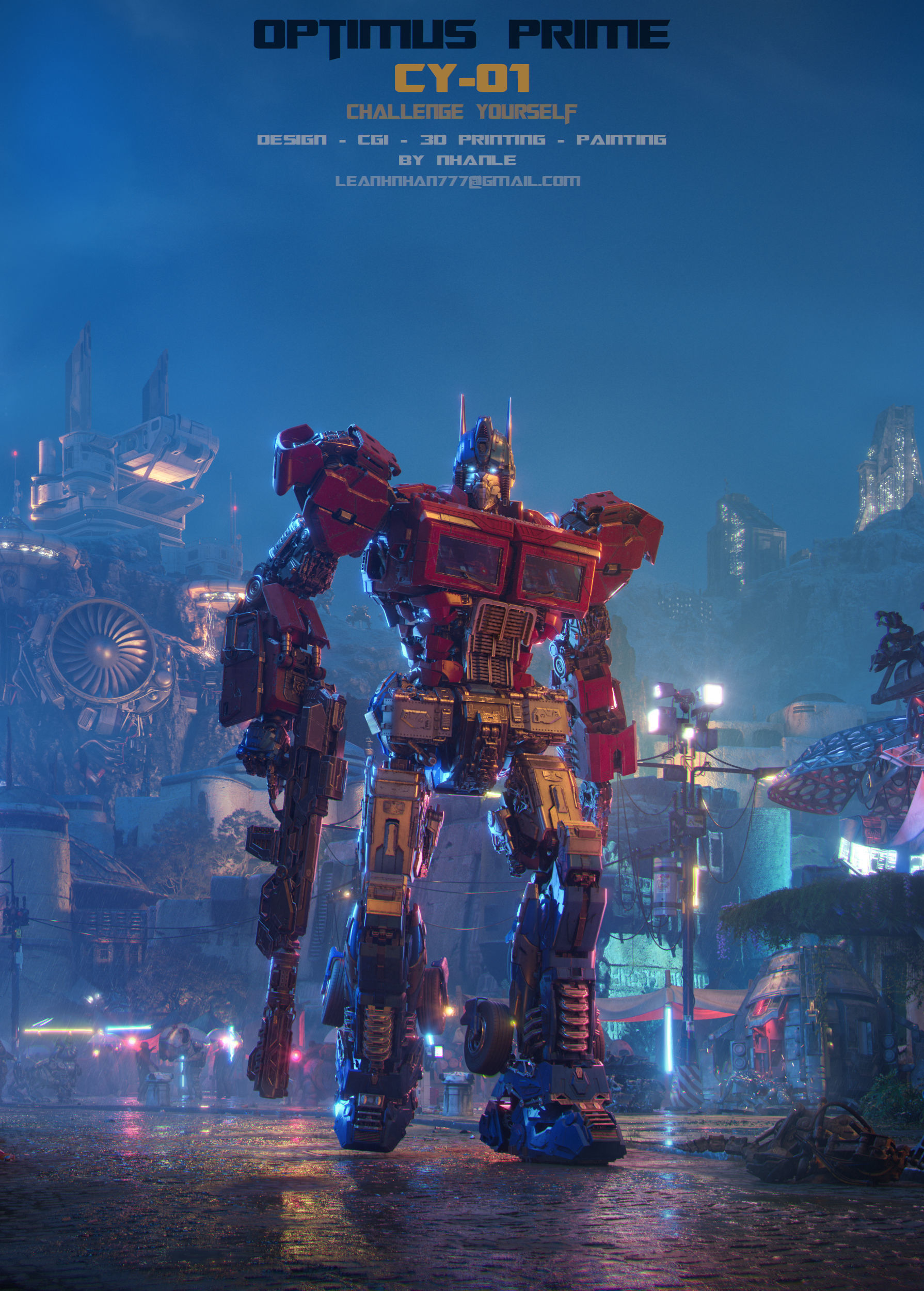 Optimus prime Print 3d 3D print model_2