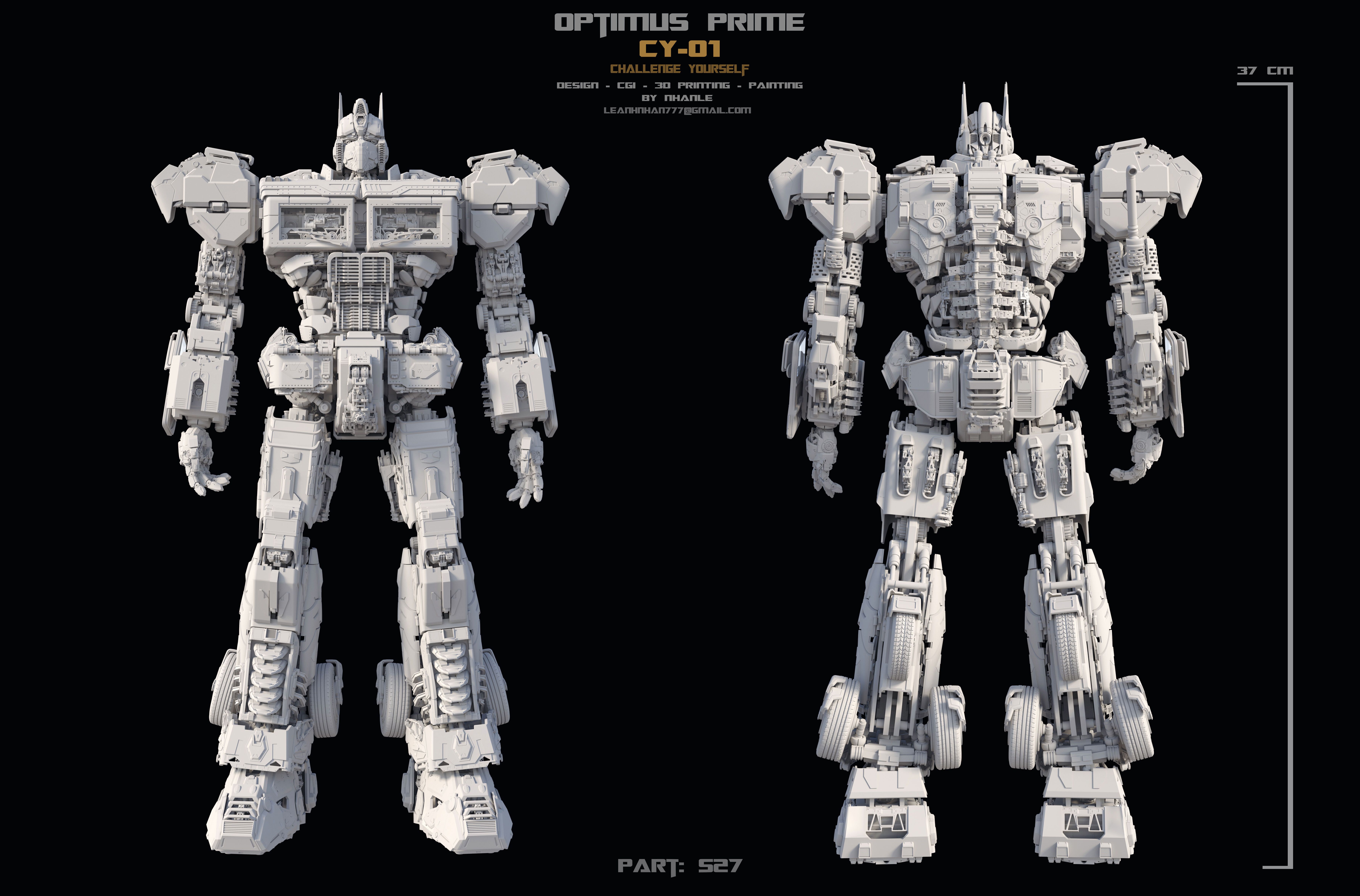 Optimus prime Print 3d 3D print model_3