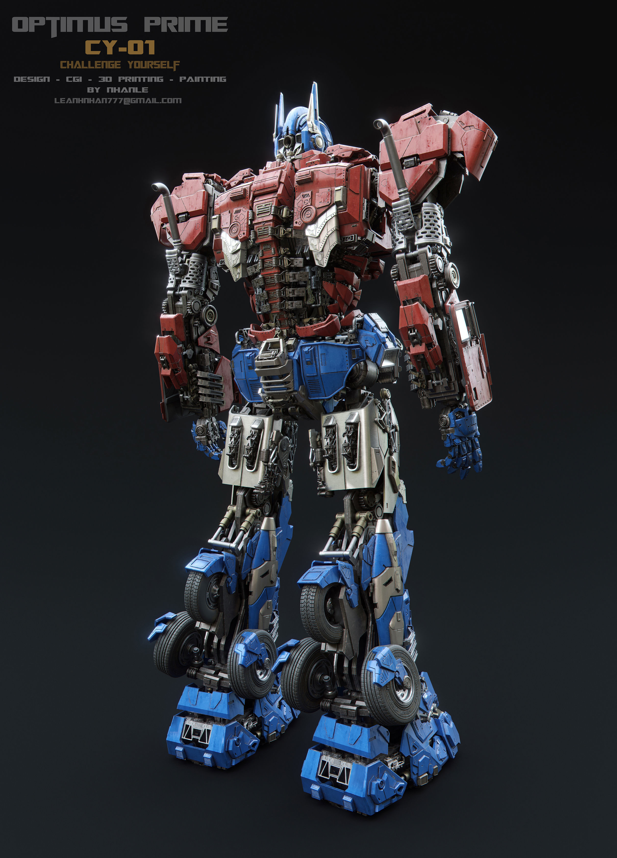 Optimus prime Print 3d 3D print model_6