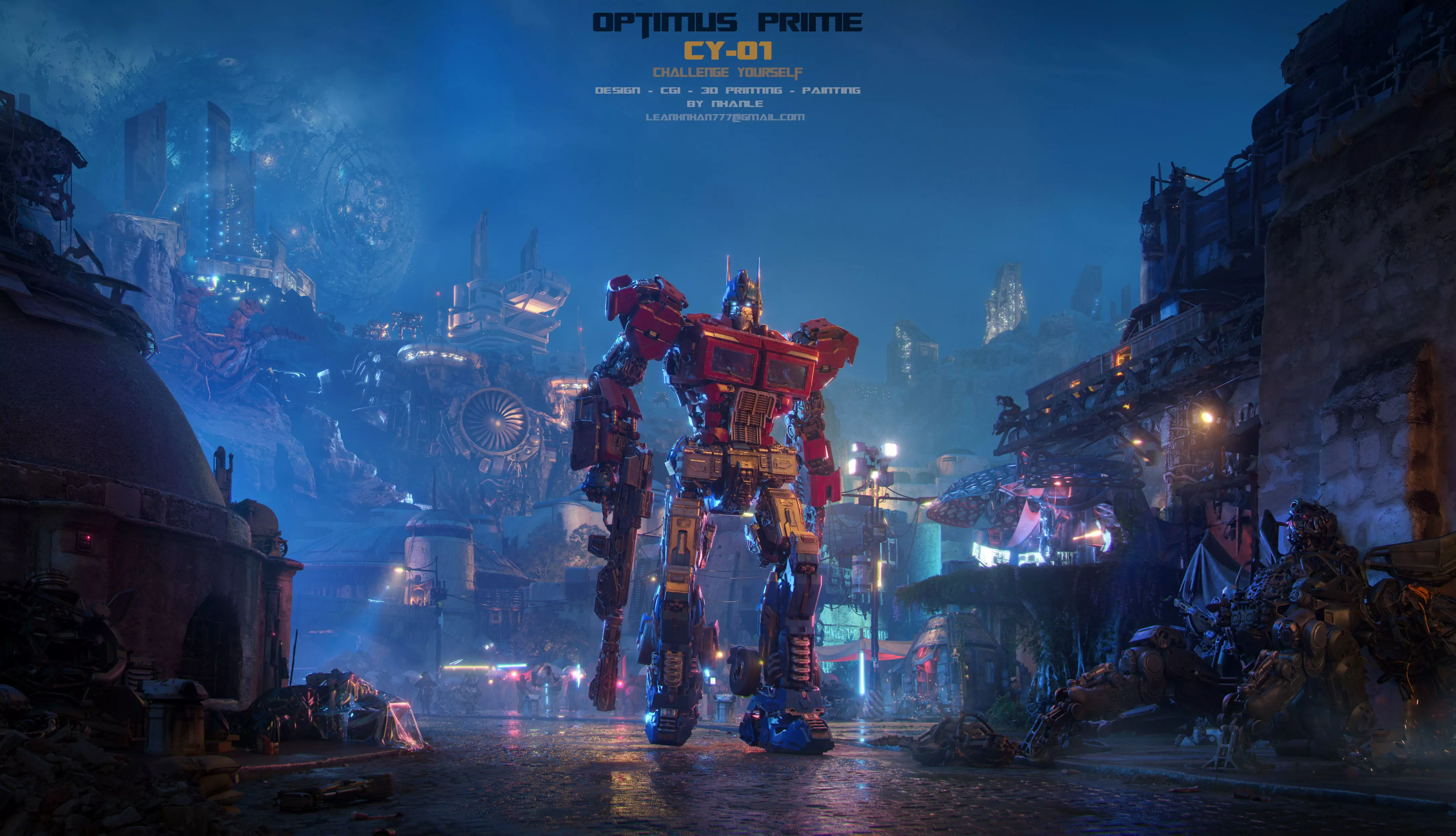 Optimus prime Print 3d 3D print model_0