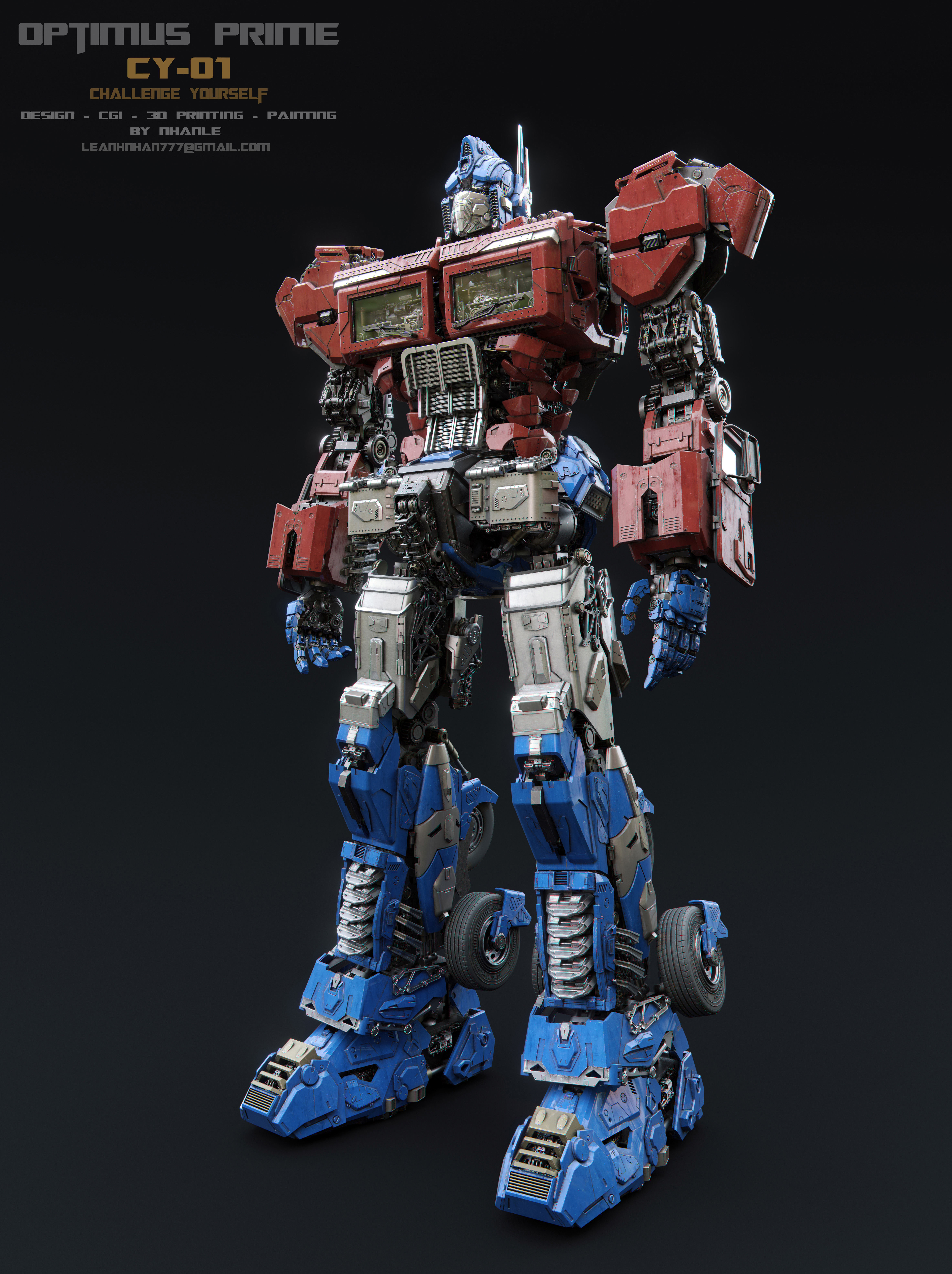 Optimus prime Print 3d 3D print model_4