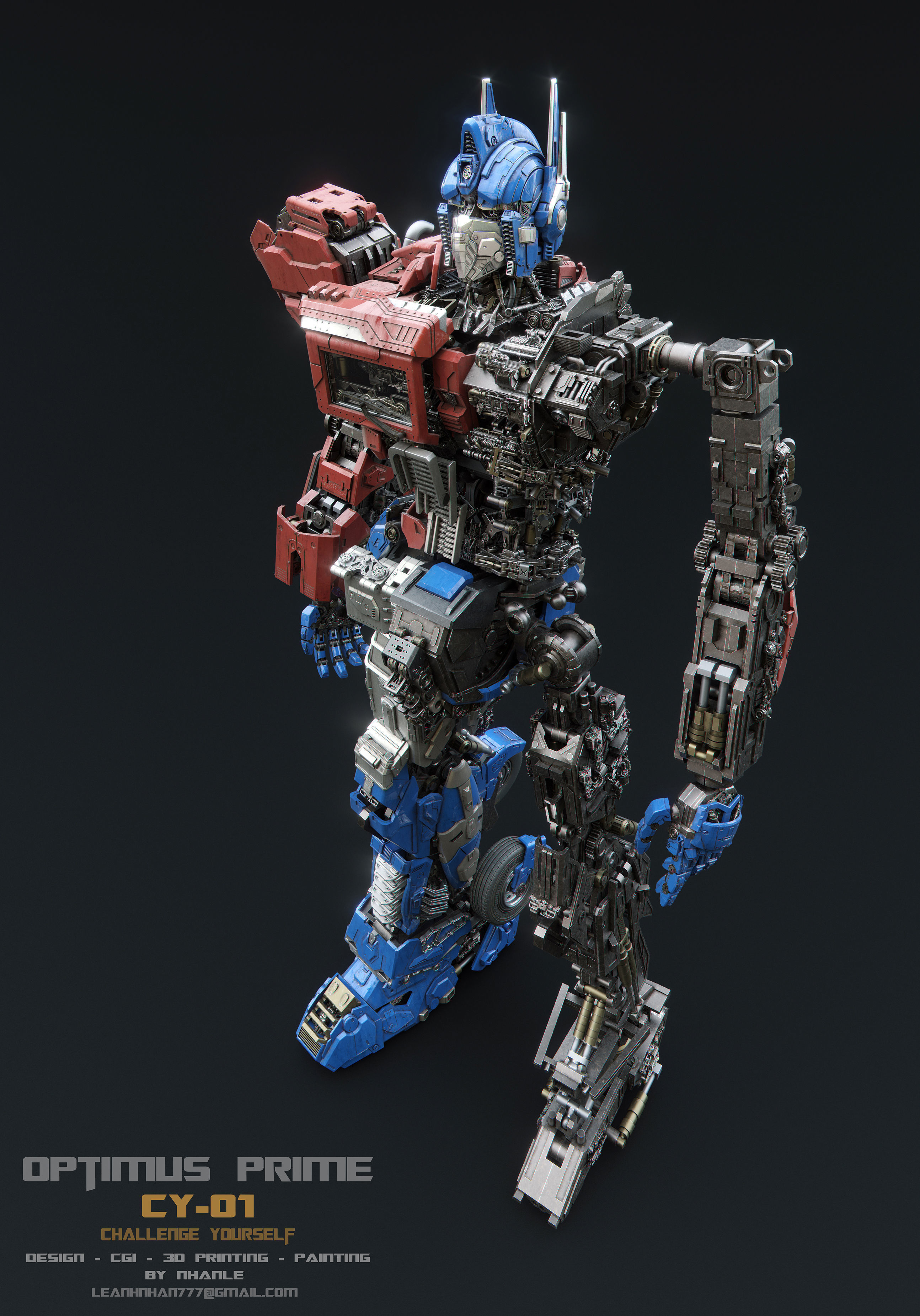 Optimus prime Print 3d 3D print model_8