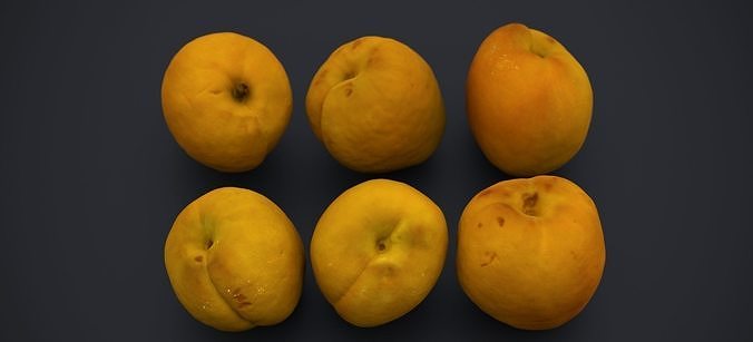 JAPANESE KAKI PEACH 2024 3D model 6