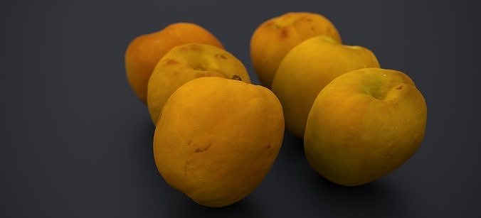 JAPANESE KAKI PEACH 2024 3D model 4