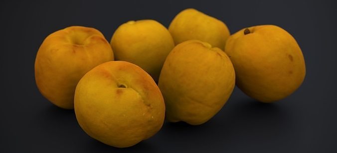 JAPANESE KAKI PEACH 2024 3D model 5