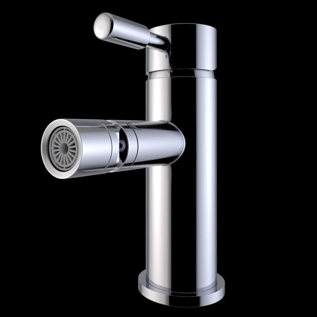 Bidet Tap beautiful faucet 3D model_4