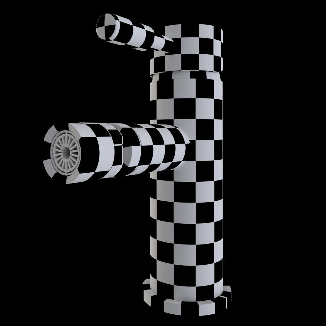 Bidet Tap beautiful faucet 3D model_3