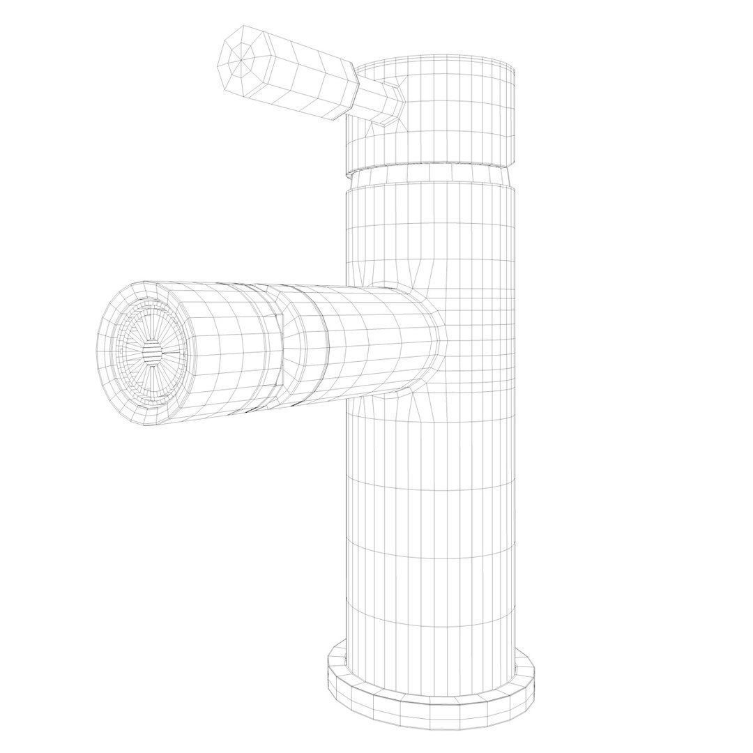 Bidet Tap beautiful faucet 3D model_6