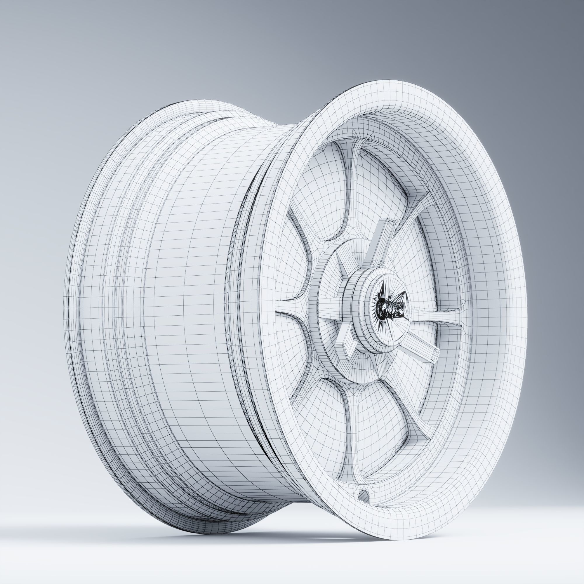 Rocket Racing Wheels Fire Low-poly 3D model_15
