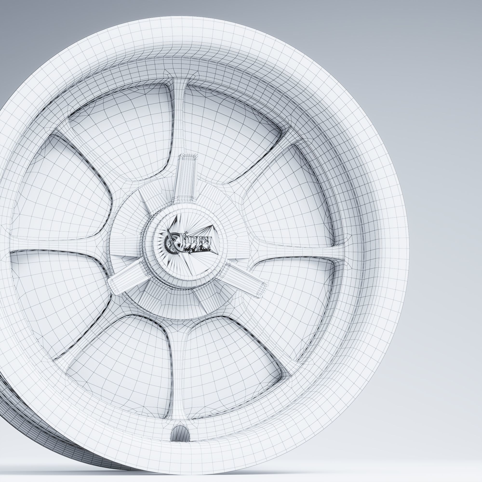 Rocket Racing Wheels Fire Low-poly 3D model_20