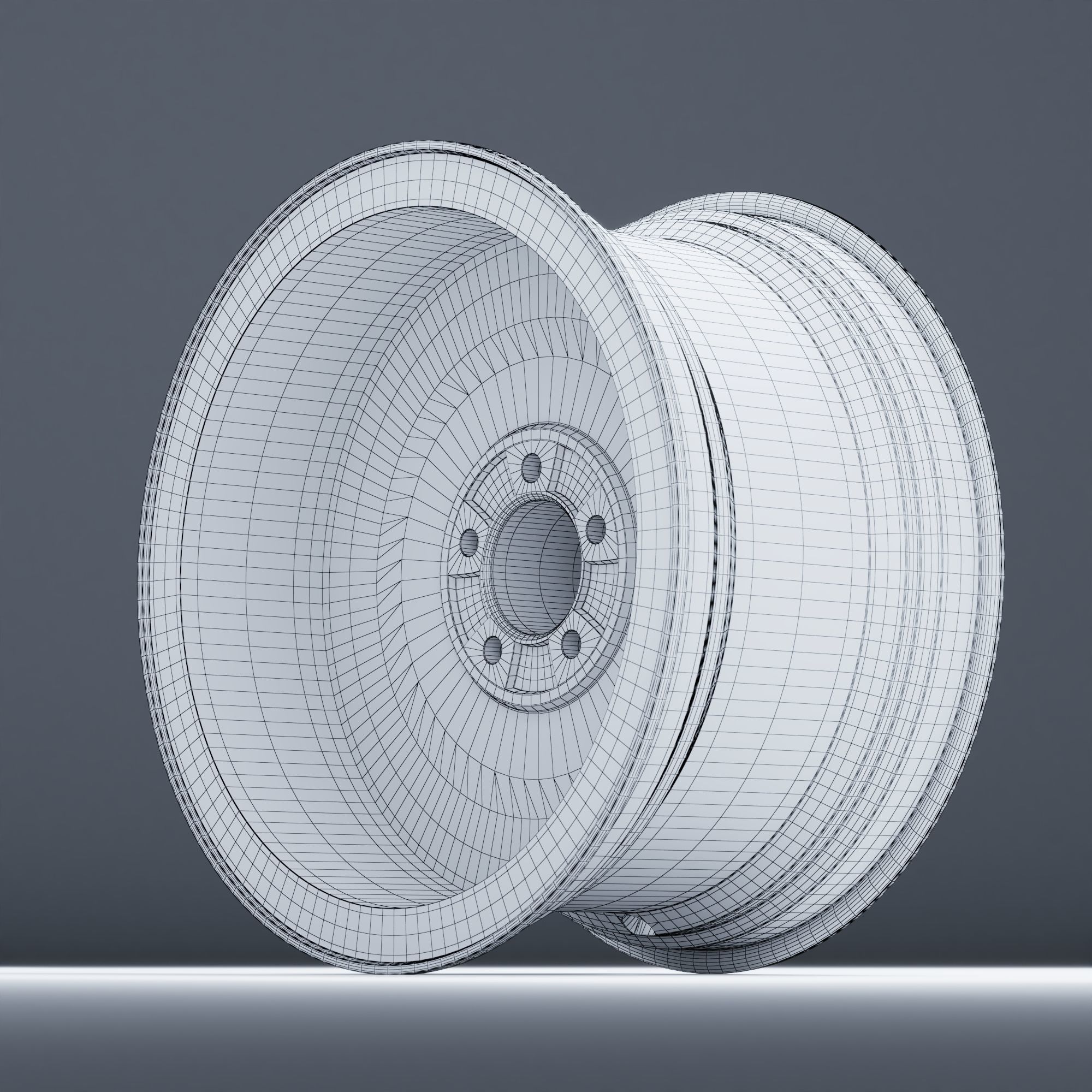 Rocket Racing Wheels Fire Low-poly 3D model_18