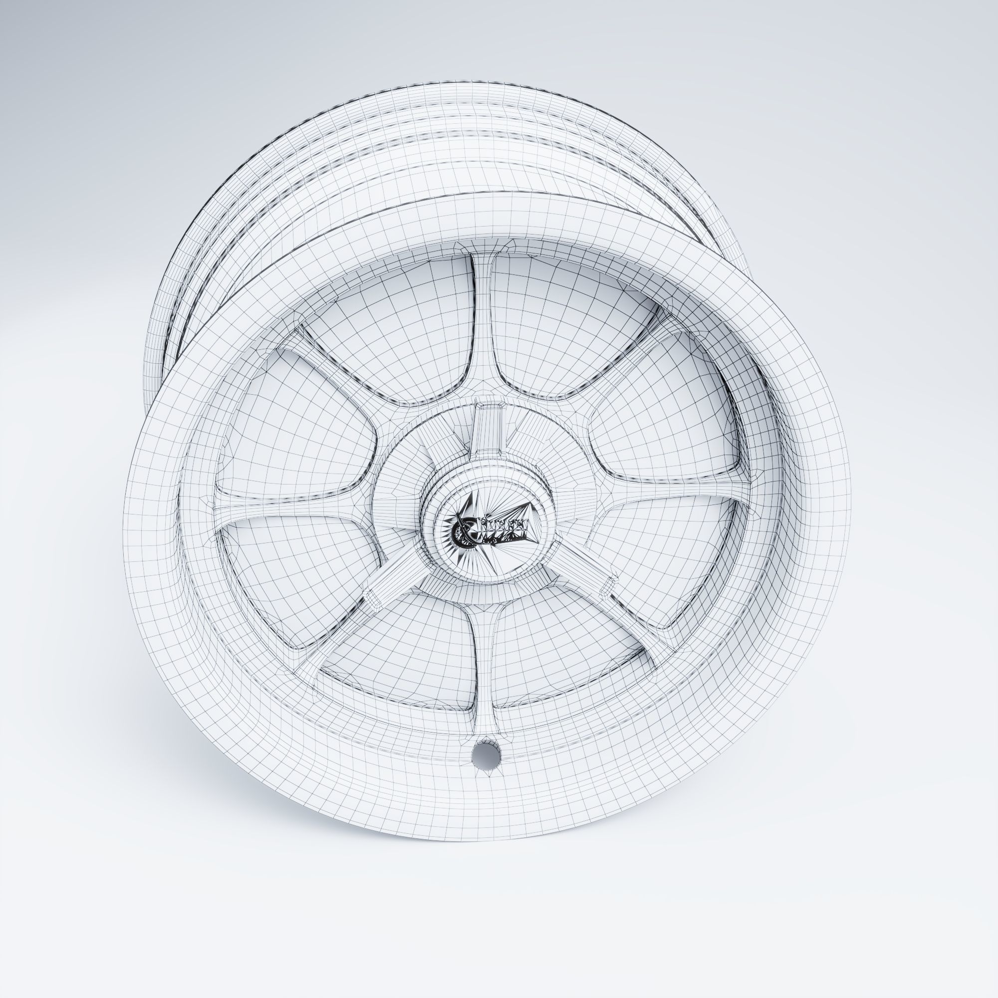 Rocket Racing Wheels Fire Low-poly 3D model_23