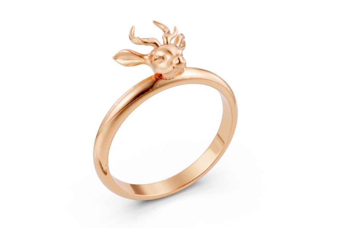 Deer ring Free 3D print model_8
