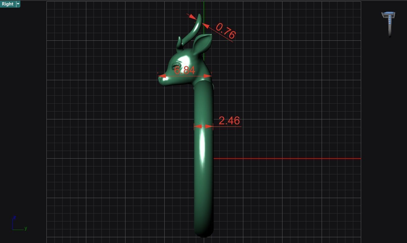 Deer ring Free 3D print model_10