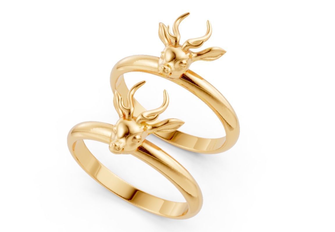 Deer ring Free 3D print model_2