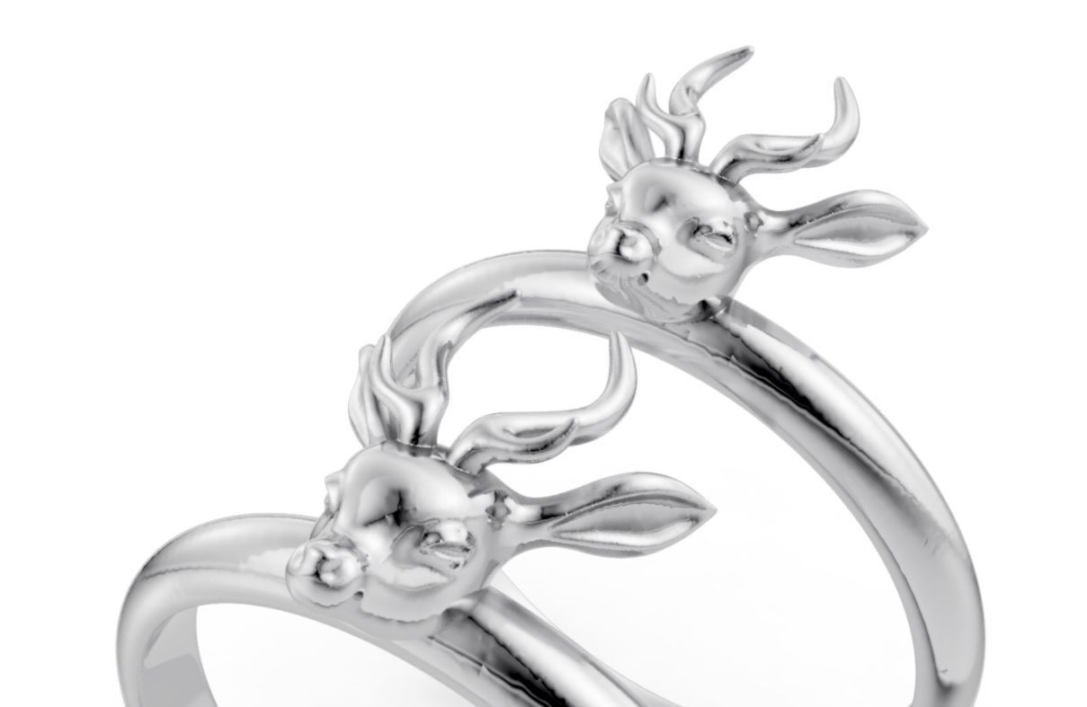 Deer ring Free 3D print model_4
