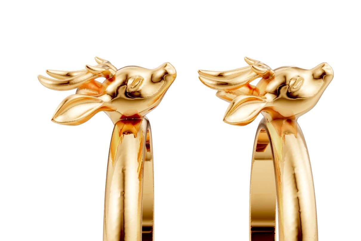 Deer ring Free 3D print model_5