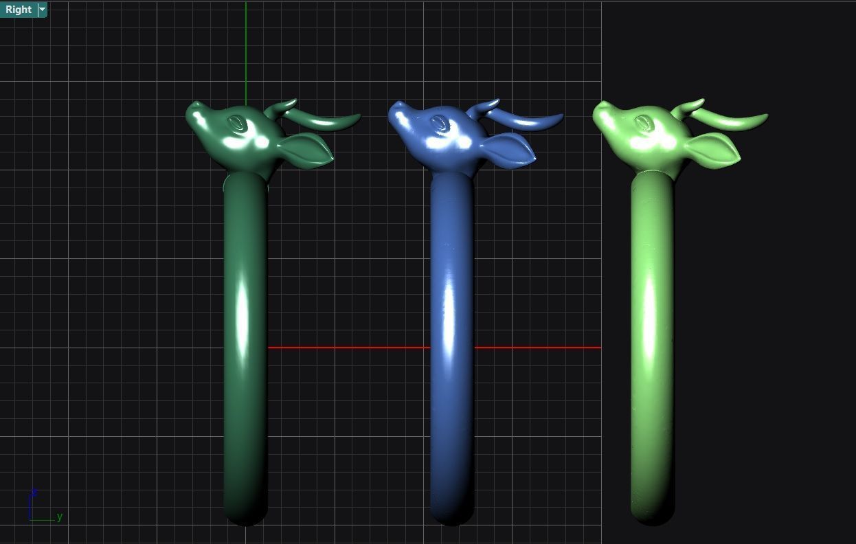 Deer ring Free 3D print model_9