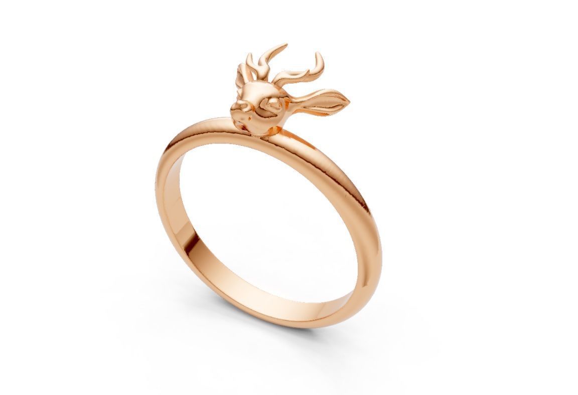 Deer ring Free 3D print model_6