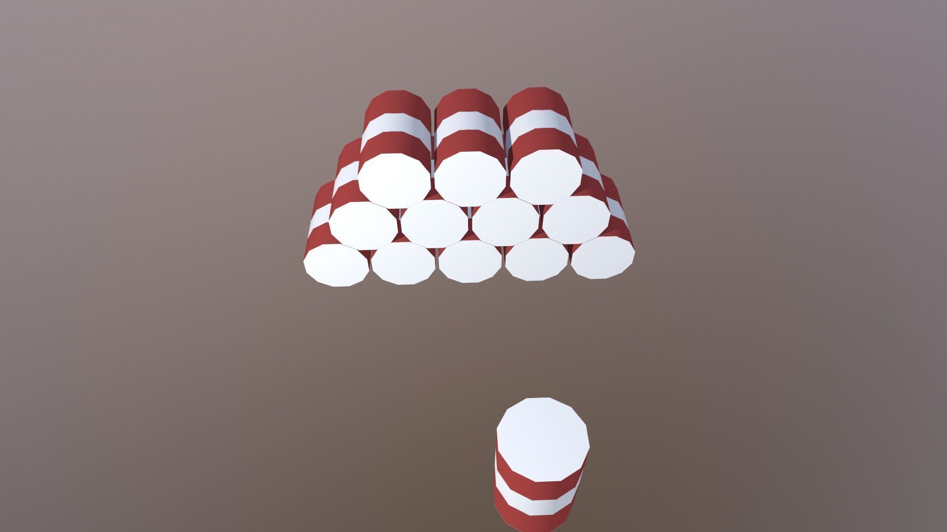 Oil Drums Low-poly 3D model_2