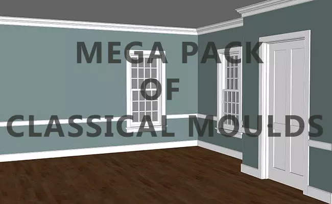 ARCHITECTURAL Classical Moulds 3D Model Collection Low-poly 3D model