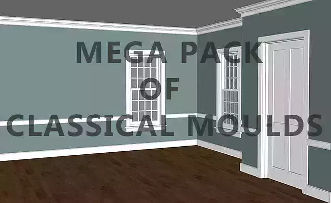 ARCHITECTURAL Classical Moulds 3D Model Collection Low-poly 3D model