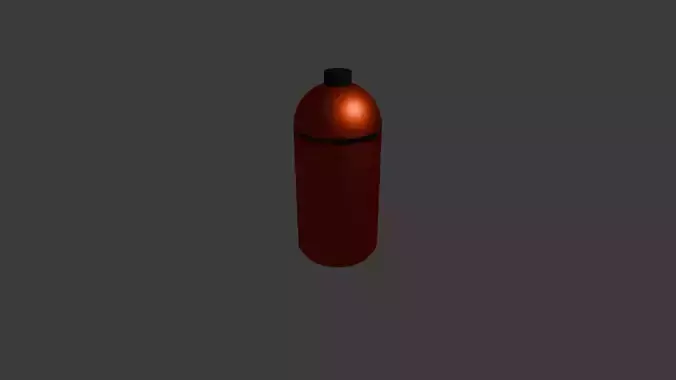 a simple metallic water bottle