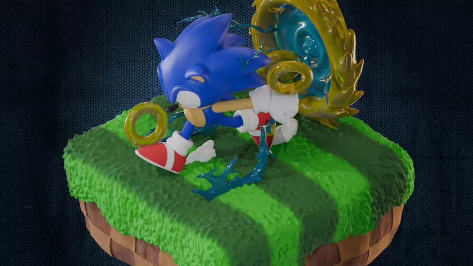 Sonic Portal 3D model_0
