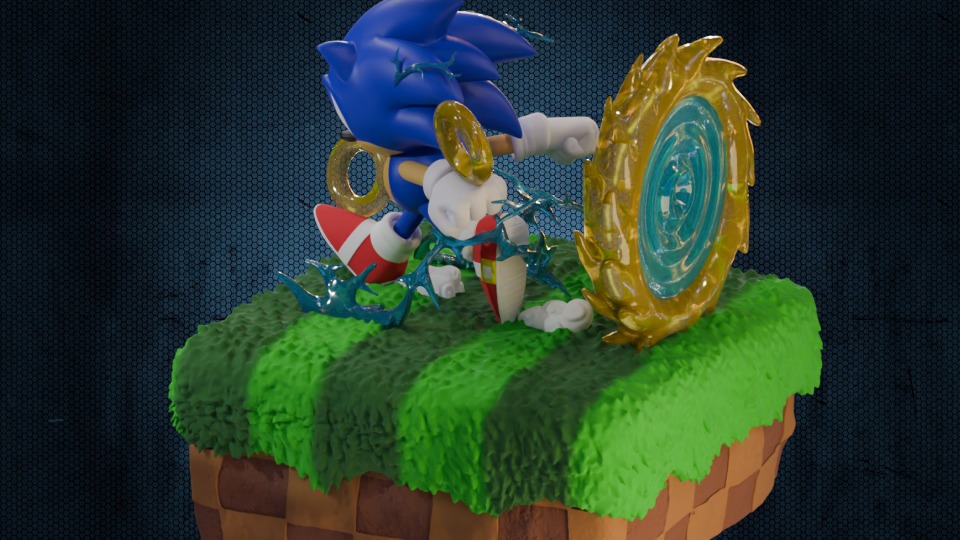 Sonic Portal 3D model_5