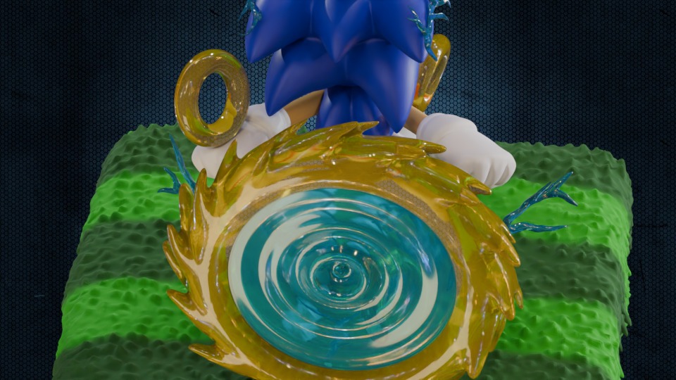 Sonic Portal 3D model_4