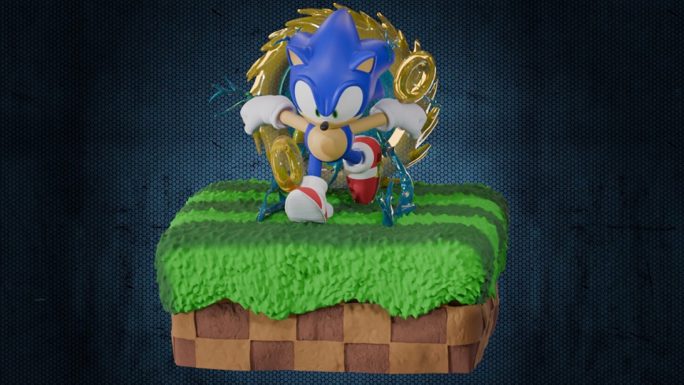 Sonic Portal 3D model_1