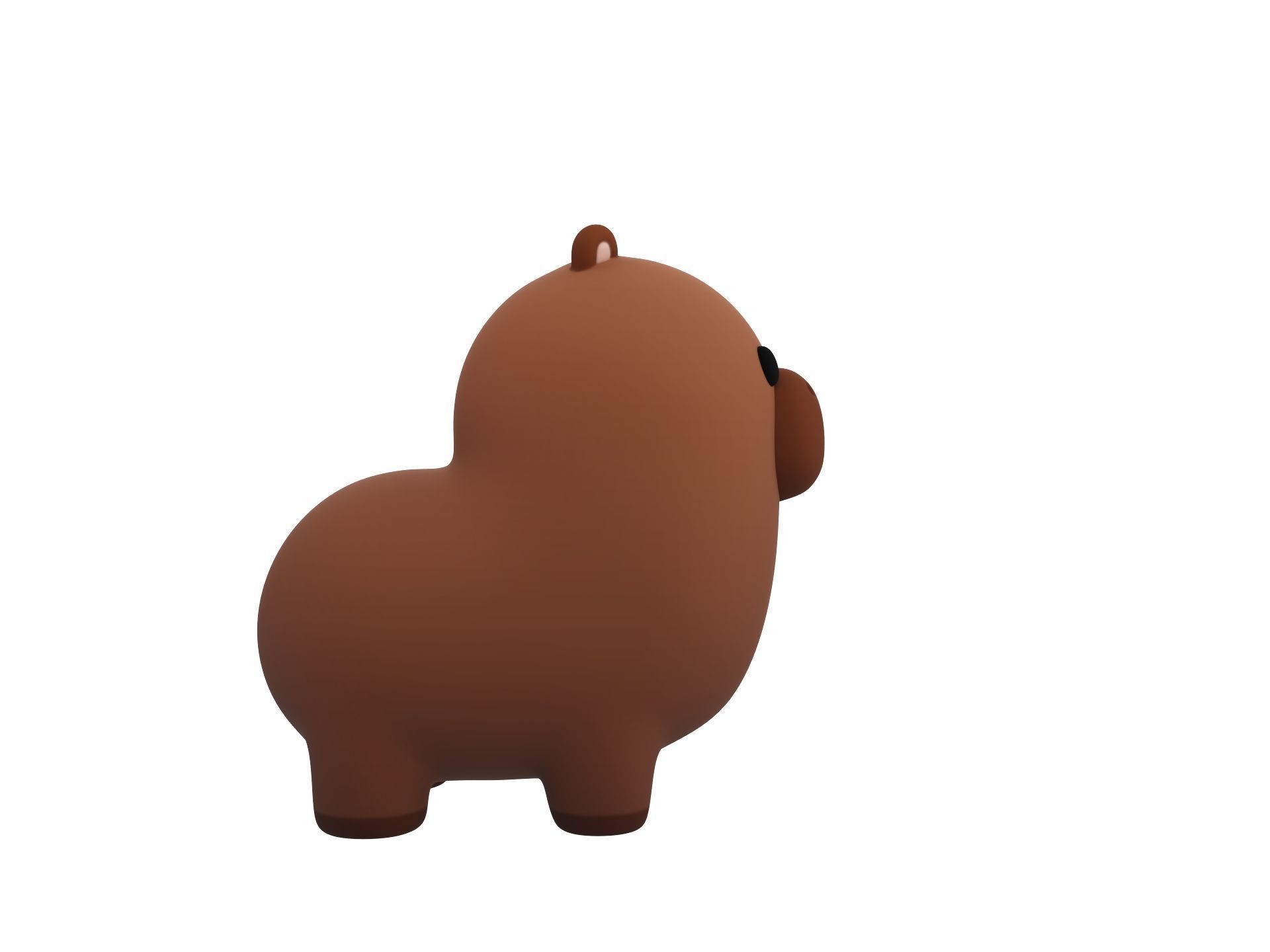 Capybara Character 3D model_3
