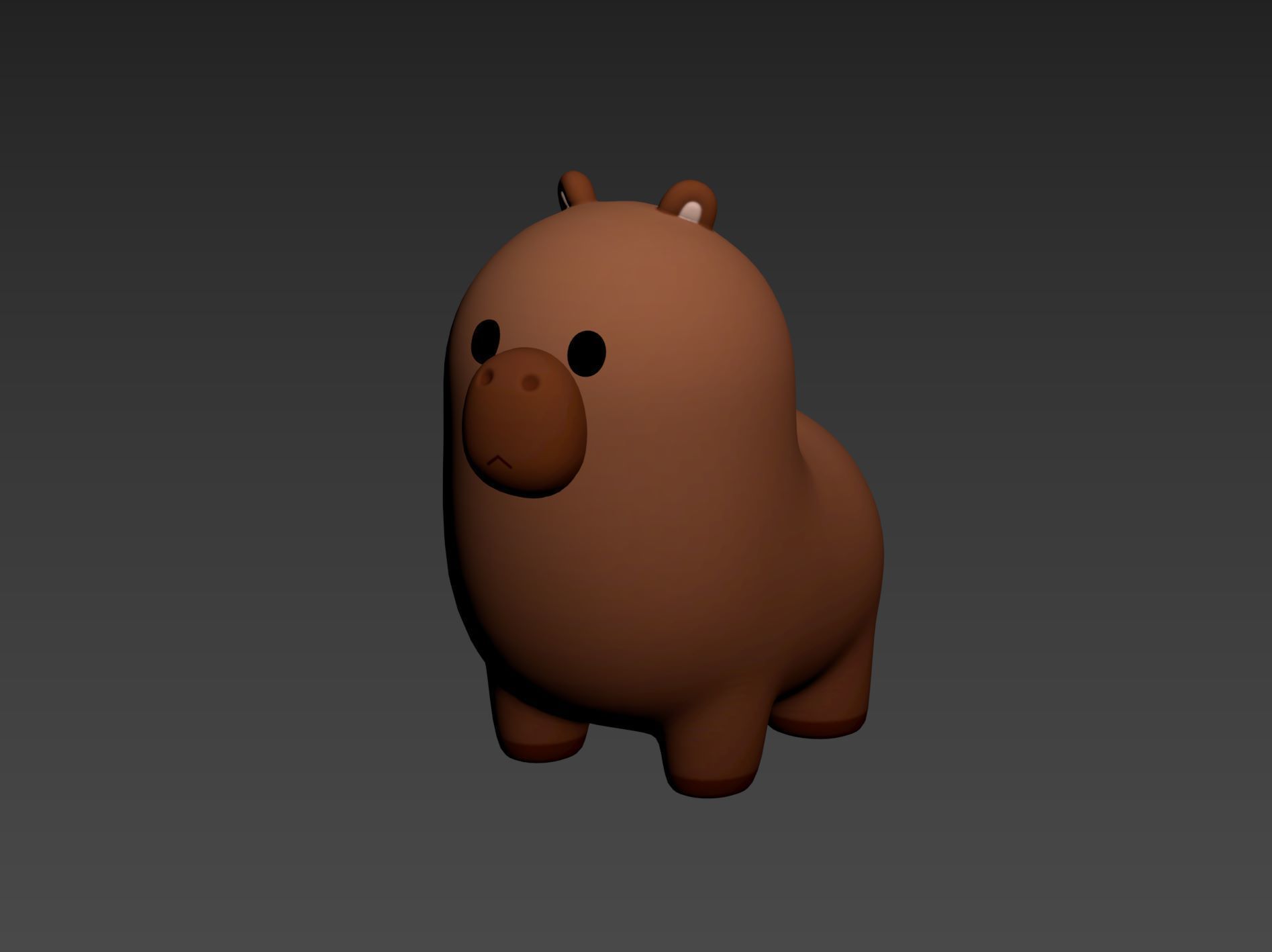 Capybara Character 3D model_21