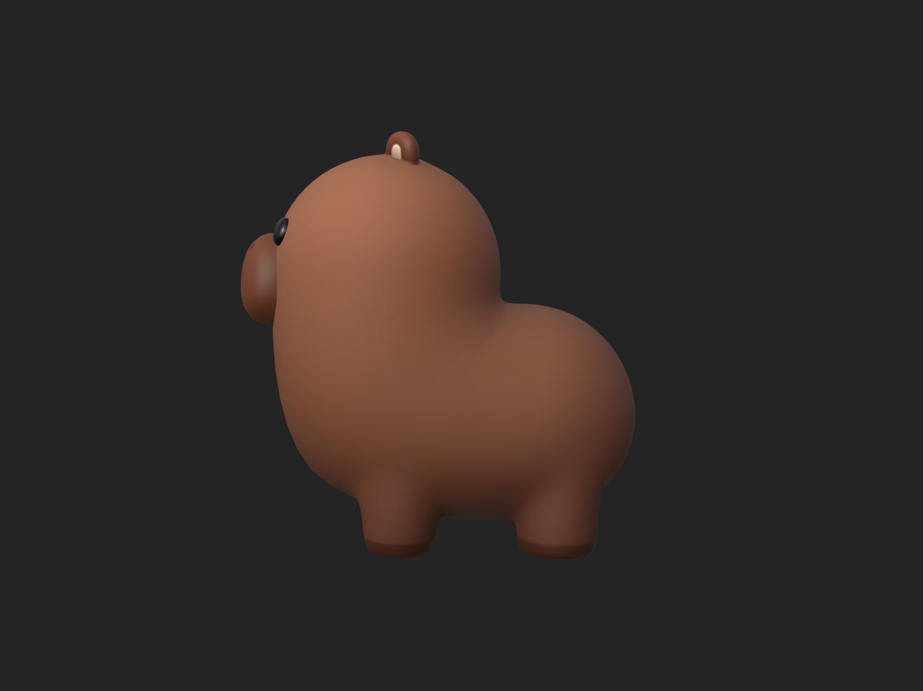 Capybara Character 3D model_17