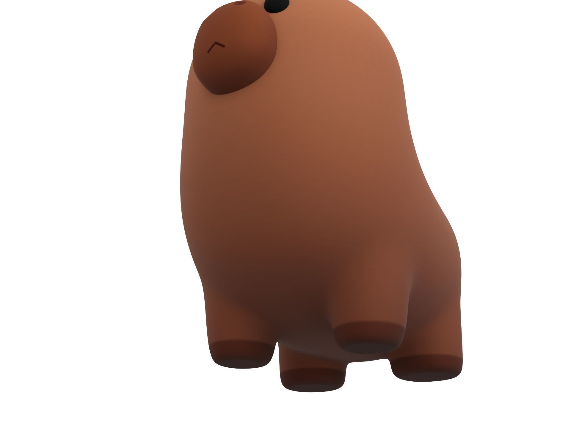 Capybara Character 3D model_9