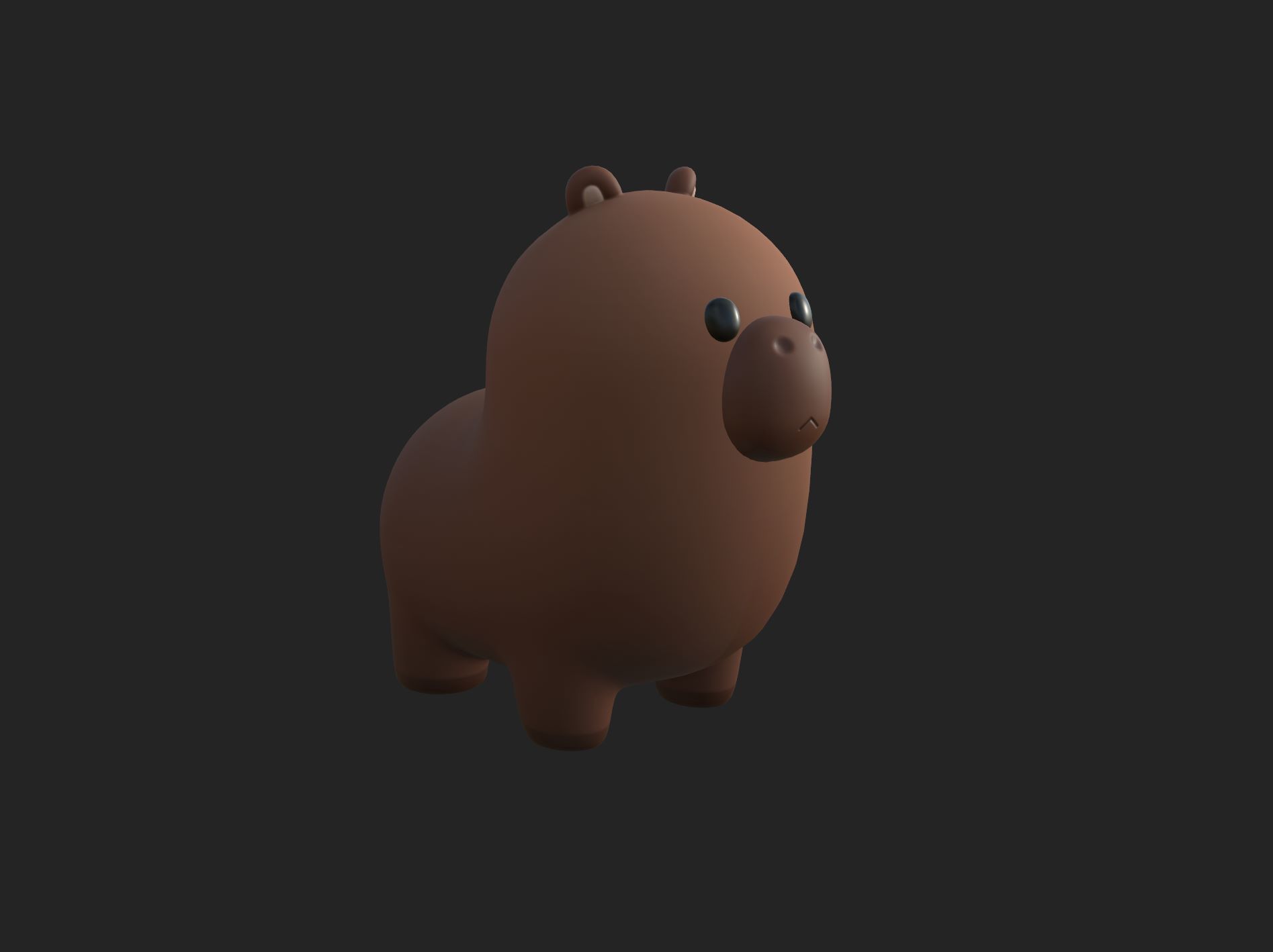 Capybara Character 3D model_12