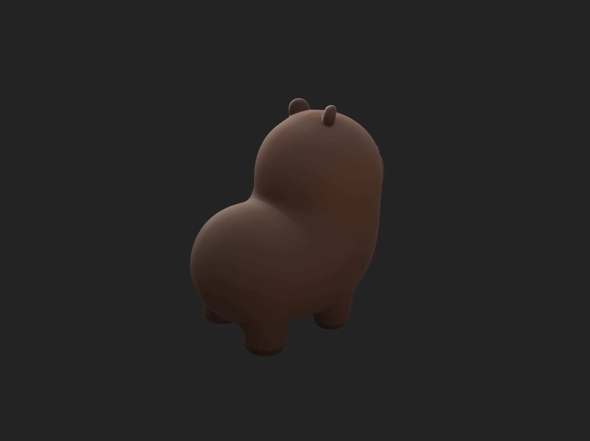 Capybara Character 3D model_14